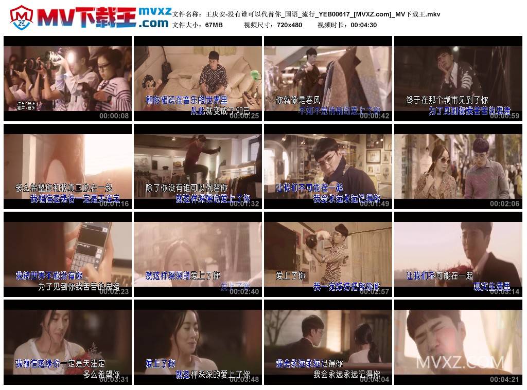 王庆安-没有谁可以代替你_国语_流行_YEB00617